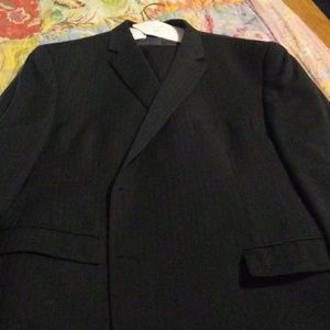 Men's Navy Pinstripe Suit